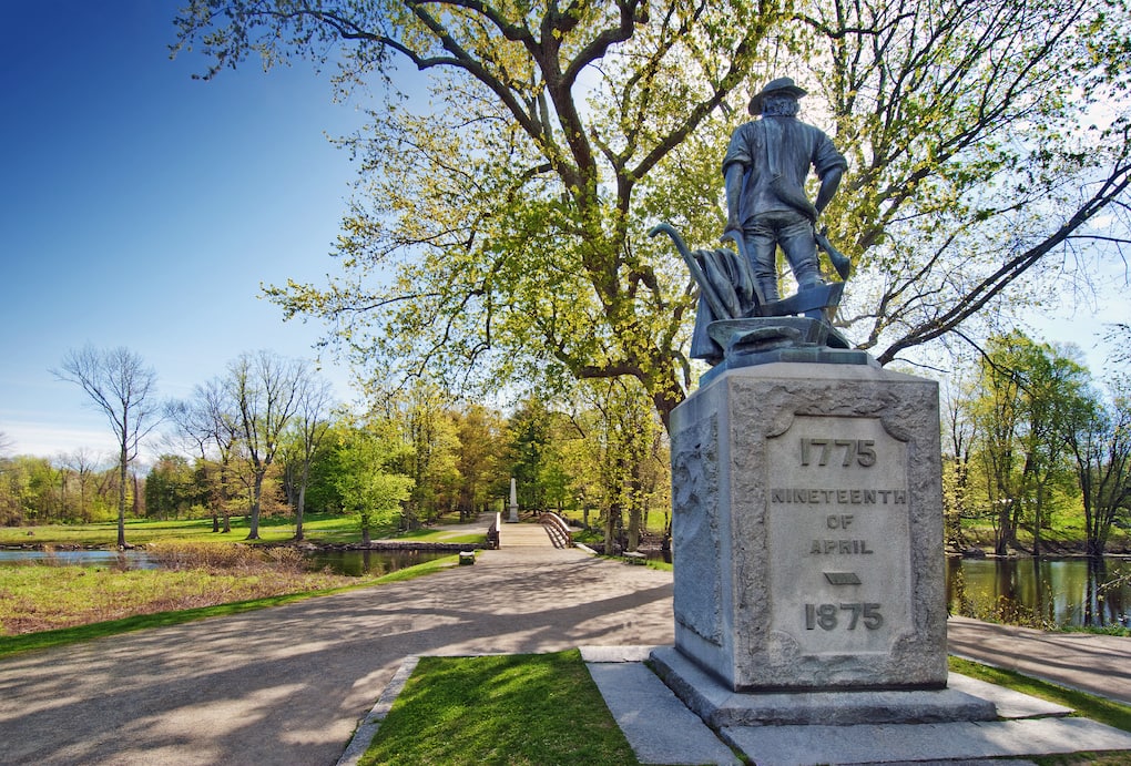 minuteman statue in concord Massachusetts