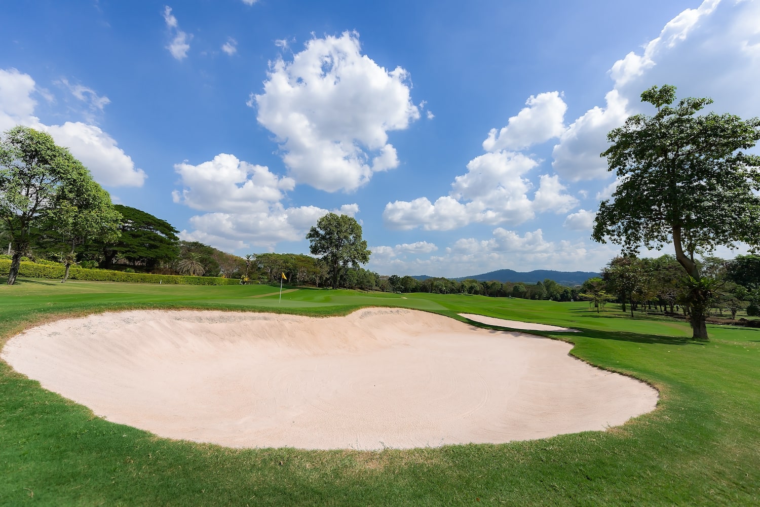 Golf course photos of local golf course. Healthy and Lifestyle Concept.