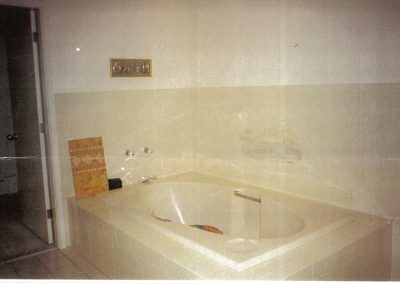 Bathtub before